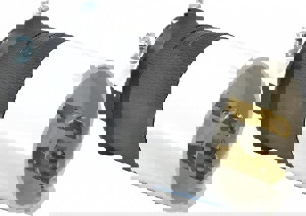 Locking Inlet: Plug, Industrial, L15-30P, 250V, Black & White